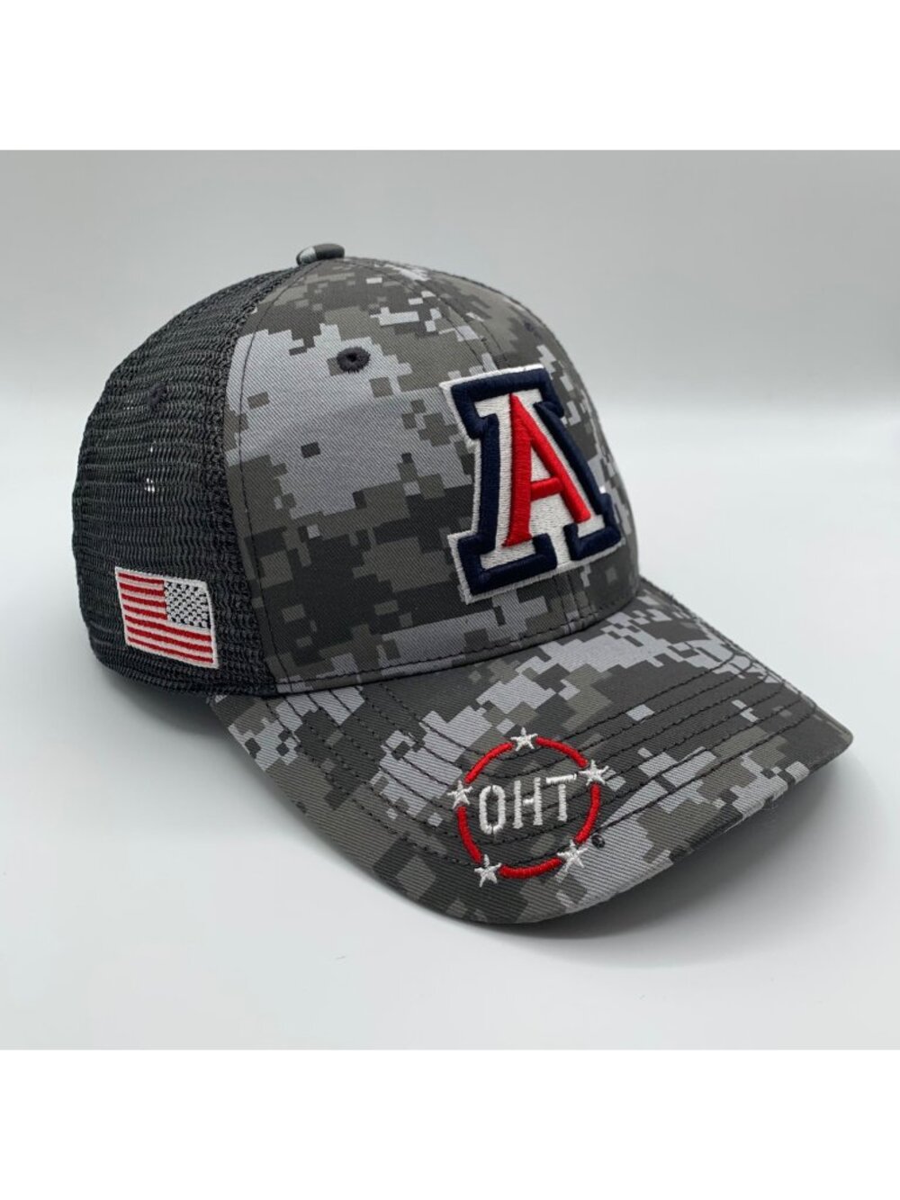 Arizona Wildcats NCAA Gray Digital Camo Zephyr OHT Snapback Trucker Hat